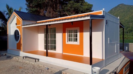 บ้าน ขาย น็อคดาวน์ บ้านพักคนงาน บ้านสวนรีสอร์ท เหมาะสำหรับบ้านพักอาศัย ทำโฮมออฟฟิศ